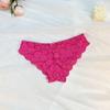 Ropa interior para mujer Sin costuras de tiro bajo Malla transpirable hueca Bragas para mujer Amigable con la piel Sexy Ropa interior de encaje para mujer