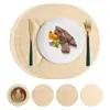Esterilla Occidental Cuadrada con Patrón Tejido Esterilla para Comedor en Casa Esterilla para Tazón Esterilla de Cuero para Mesa de Comedor de Hotel Esterilla Aislante Impermeable y a Prueba de Aceite