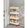 Carrinho de Prateleira de Armazenamento de Múltiplas Camadas de Chão para Banheiro, Vaso Sanitário, Sala de Estar e Espaços da Cozinha
