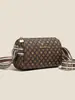 Bolsas Femininas 2026 Nova Bolsa de Ombro com Estampa de Letras Moda Retro Bolsa Almofada Bolsa Transversal de Alto Padrão Tendência