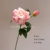 Flores de Peonía Artificiales de Alta Calidad con 2 Cabezas para Decoración de Sala de Estar Estilo Chino, Adornos para Mesa de Comedor y Accesorios para Fotografía