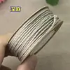 Wen toca cor sólida corda de algodão esfregada à mão contas de Buda pulseira de mão estrela lua aço dourado bodhi corda de mão trançada borla multi-tamanho