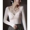 Oferta Especial de LiquidaçãoColete Quente para Mulheres, Tecido DeRong com Bojos Embutidos, Roupa Íntima Camada Base de Inverno, Outono Engrossado com Pelúcia para Mulheres