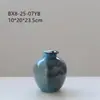 Vaso de Vidro Softhome Escandinavo de Boca Larga com Frisos e Borda Enrolada Plissado Decoração Suave Decorações para Sala Modelo
