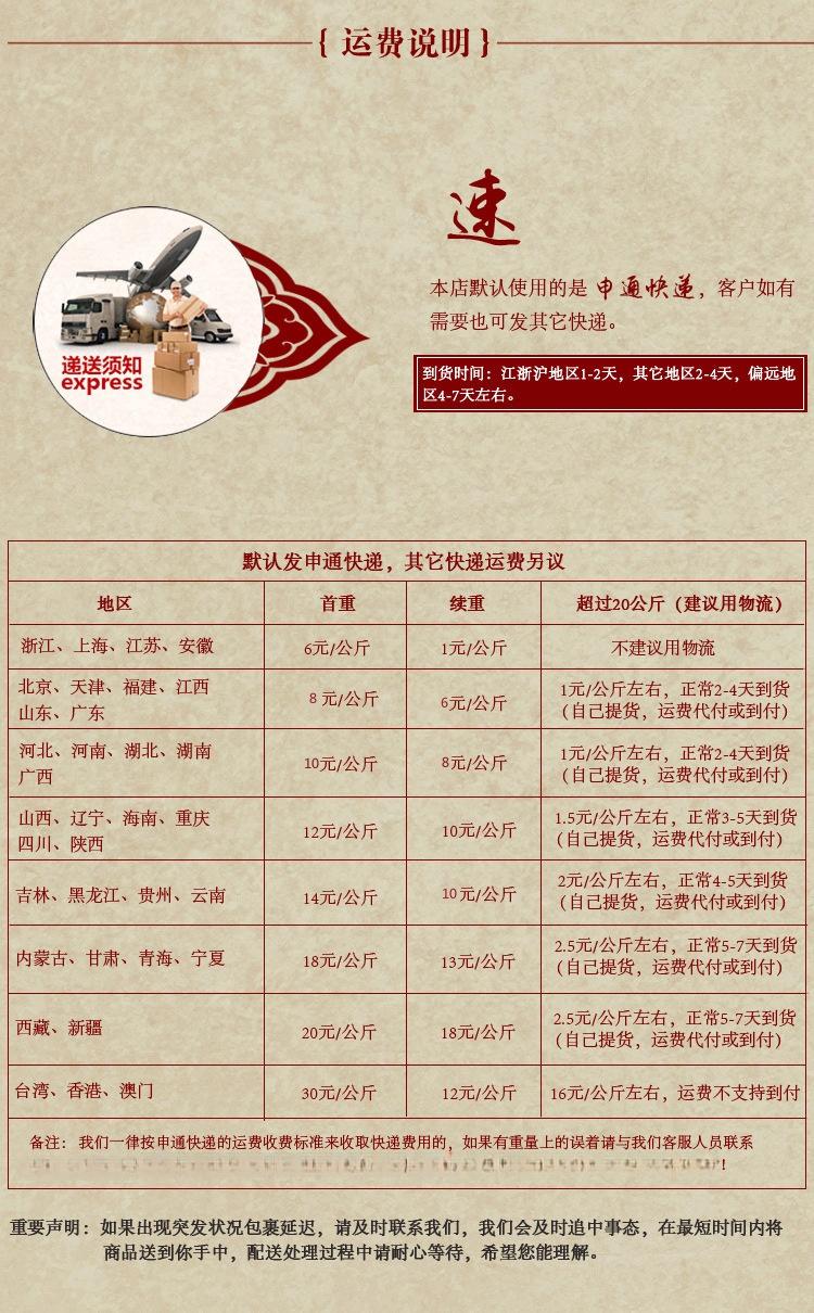 运费说明