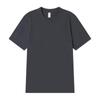 Nueva Camiseta de Verano para Hombre Algodón Peinado de Altura Cuello Redondo Suéter Personalizado Manga Corta Amigable con la Piel Transpirable Sencillo Color Sólido Manga Media