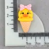 Accesorios de Resina Minnie Unicornio Pegamento Crema Funda para Teléfono Celular Material de Helado Cono de Helado DIY Tocado Accesorios para el Cabello