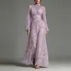 Estación Otoño-Invierno 2026 Nueva Colección Transfronteriza Europea y Americana Estación Independiente Comercio Exterior Ropa para Mujer Vestido Plisado Adelgazante Estampado Digital