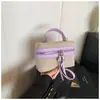 Nuevo Producto Costura de Color Contrastante 2025 Nueva Moda Bolso Caja de Gran Capacidad de Moda de un Hombro Cruzado de Cuerpo Bolso Caja de Mano
