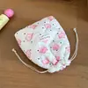 Estilo Menina Fresco Bolsa de Maquiagem Acolchoada Estampada Bolsa de Cosméticos Pequena Flor de Gaze Portátil Organizador de Cosméticos