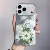 Flores Gotas D'água Adequadas para Capa de Celular Apple 16Pro Iphone17 Menina 14Promax13 Nicho 15 Criativo