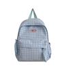 Mochila Escolar Ins Transfronteiriça Mini Simples Xadrez para Meninas Mochila Leve para Mamãe Mochila de Viagem para Maquiagem