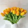 Flor artificial de alta qualidade de Tianjin flor seca flor artificial PU mini simulação Flor de Tulipa simulação buquê atacado