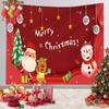 Tecido para pendurar decoração de Natal layout de festa combinação de cena tecido tapeçaria ao ar livre interno tecido horizontal personalizado transfronteiriço quente