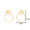 Joyería Yiwu, aretes personalizados y simples de acero inoxidable con forma de corazón cortado, forma de estrella, redondos, mariposa, hada, ángel