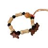 2024 nuevo pulsera de caballo de madera divertido para niños, cachorro de cerámica, pulsera de dibujos animados, nicho, corazón de niña, pulsera de estilo dulce versátil
