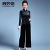 Traje Tang chino nuevo de otoño para mujeres de mediana edad y mayores, estilo chino retro, ajustado, adelgazante, talla grande, top para madre