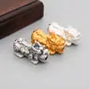 Prata de pé S999 3D prata dura prata tailandesa retrô Estrela da Sorte alta fortuna corajoso feito à mão DIY Corda acessórios de joias de prata
