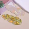 Grampo de Cabelo de Acrílico com Estampa de Nuvem Xadrez Frutas Bico de Pato Estilo Doce para Meninas Clip Lateral Versátil Nova Corrente para Celular