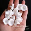 Polvo de Concha Compactado Flor de Gloria de la Mañana Grande Flor de Tallo Largo Cuentas Color Macarrón Accesorios para Aretes Hechos a Mano DIY Venta al por Mayor