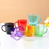 Taza de Vidrio de Gama Alta para Té, Agua, Leche, Cerveza Blanca, Taza de Agua, Regalo de Desayuno con Leche para Hogar de Bienestar