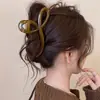 Grampo de cabelo suave estilo coreano para mulheres, estiloso, doce, de alta aparência, elegante, novo grampo tubarão 2026 para a parte de trás da cabeça