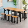 Taburete colgante, comedor comercial, mesa de comedor y silla, mesa de comedor dividida para 4 personas, taburete colgante para 6 personas, comedor escolar, combinación de restaurante, universidad