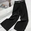 Jeans Vintage Largo e Fino para Mulheres, Novo Estilo Verão 2026, Caimento Solto, Calça de Cintura Alta Reta Emagrecedora, Comprimento até o Chão, Tendência