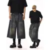 Moda Masculina de Verão de Marca Independente 2026: Jeans Reto Estiloso e Confortável, Versátil para o Dia a Dia, Calças Pantalona Cropped em Estoque
