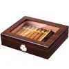 Fornecimento Direto da Fábrica Caixa de Charuto de Madeira de Cedro Retrô Humidor de Charuto Caixa Portátil para Armazenamento de Charuto Caixa de Armazenamento de Charuto