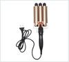 Estilo coreano ovo rolo cabelo perm vara de três tubos ovo curler água onda splint onda grande perm cabelo curling stick