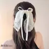 Grampo de Cabelo com Laço de Fita Super Fada Floral Bolinhas Pinça Jacaré Meio Preso Acessórios de Cabelo Novo
