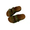 Pantuflas Retro Birkenstock para Mujer 2026 Nuevo Estilo Primavera Exterior Suela Gruesa Aumentadoras de Altura Slip-On Pantuflas para Mujer