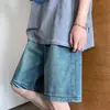 Novos shorts jeans rasgados de cinco pontas para homens, casuais da moda, com estampa indiana, shorts jeans slim-fit para homens