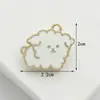 Fabricante de guirlanda de balanço de desenho animado, acessórios de animais de gato, fábrica atacadista, liga de metal, gota de óleo, acessórios de joias DIY