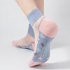 [Venta Neta Completa] Calcetines de Verano Calcetines de Tubo Corto para Mujer Calcetines de Cristal Calcetines Cortos de Seda de Vidrio Bordados Calcetines de Bote Cass Ultrafinos y Transparentes