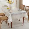 Toalha de Mesa Floral Simétrica Roxa de PVC, 100% à prova d'água, à prova de óleo e resistente a respingos, pode ser limpa repetidamente.. Sousplats retangulares e quadrados podem ser cortados em qualquer tamanho, adequados para refeições internas e externas, camping, churrascos e decoração de restaurantes.. Protege móveis e eletrodomésticos contra poeira, apresentando uma toalha de mesa decorativa em estilo rústico retrô.