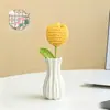 Flores Artificiais Feitas à Mão Tulipas Produtos Acabados Tricô Atacado Tricô de Lã Dia das Mães Dia dos Namorados Aniversário Dia do Professor