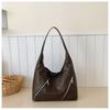 Comercio Exterior Color Puro 2025 Nuevo Bolso Tote Diseño de Gran Capacidad Bolso de Axila Trendy Casual Ropa de Trabajo Bolso de Hombro