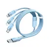 Cabo de Dados de Carregamento Rápido Um-para-Três Cabo de Carregamento Três-em-Um Carregamento Super Rápido de 100W Adequado para Apple Huawei Android Carro