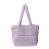 Outono e inverno de alto bom gosto Nova bolsa peluda feminina lã de partículas bolsa de ombro de mão bolsa tote de grande capacidade bolsa feminina da moda