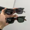 Caixa Pequena Óculos de Sol Feminino Tendência Personalizados Retrô Estilo Coreano Novo Estilo Óculos de Sol Rosto Redondo Cyber Celebridade Rosto Liso Emagrecimento