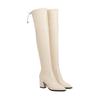 Botas de Cano Alto Yingmeier para Mulheres, Tamanhos Grandes Transfronteiriços 40-43, 44, 45, 46, Botas Longas em Três Cores