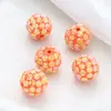 Nuevo con agujero color colorido bola de diamante con cuentas diy cadena para teléfono móvil cadena para llaves colgante de cadena hecho a mano cuentas sueltas al por mayor