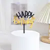 Tarjeta de pastel acrílica de doble capa transfronteriza decoración de mesa de postre para fiesta estrellas amor estrella de cinco puntas decoración para pastel