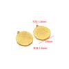 Acero Inoxidable Chapado en Oro Redondo Patrón Dorado Colgante DIY Nicho Collar Pulsera Aretes Accesorios Accesorios Venta al por Mayor Transfronteriza