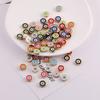 Gotas de aceite de ojo de diablo de doble cara transfronterizas, cuentas de aleación, pulsera hecha a mano, collar, accesorios de material de joyería