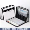 Bolsa Sellable Portátil, Licencia Comercial, Bolsa Todo en Uno para Guardar Sello Oficial Portátil, Bolsa para Organizar Archivos, Bolsa de Oficina con Candado de Contraseña