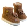 Botas de Neve Femininas de Inverno Novas Confortáveis de Pelúcia Fofas Modernas Capivara com Solado Grosso Versáteis para Uso Externo