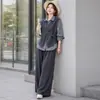 Traje de Primavera e Outono para Mãe 2026 Nova Moda Elegante Roupas para Mulheres de Meia-Idade Emagrecedor e Rejuvenescedor Conjunto de Três Peças de Alta Qualidade